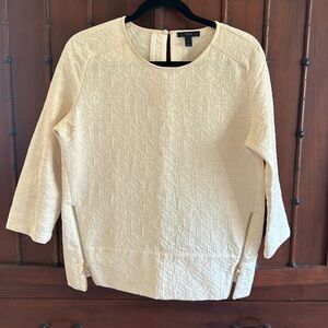 Jcrew jacquard shirt with zipper detail